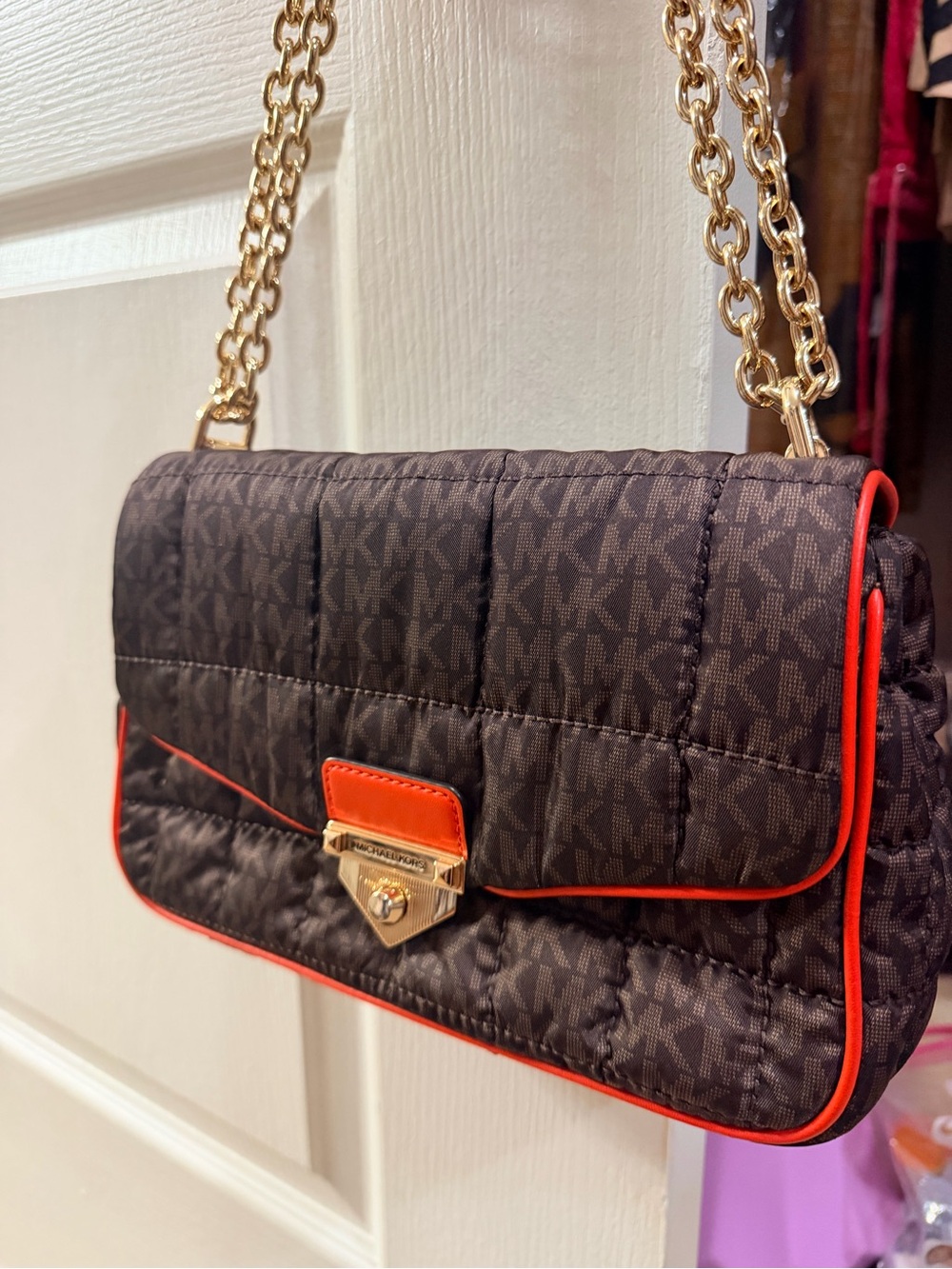 Rare designer MK collectors hand bag/with original chain attached